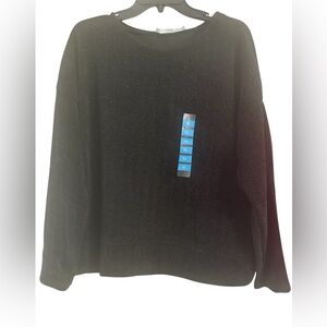 NWT Berkley Jensen Black Sparkle Sweater Size XL
